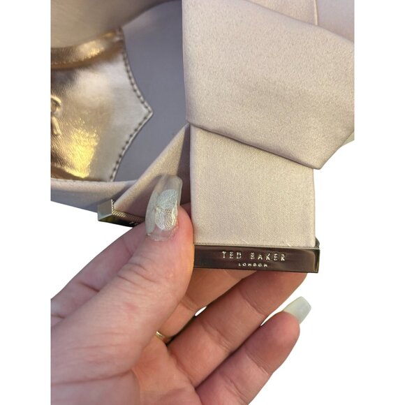 Ted Baker Satin Bow Pointed Toe Heels Pink 9 - Picture 6 of 12